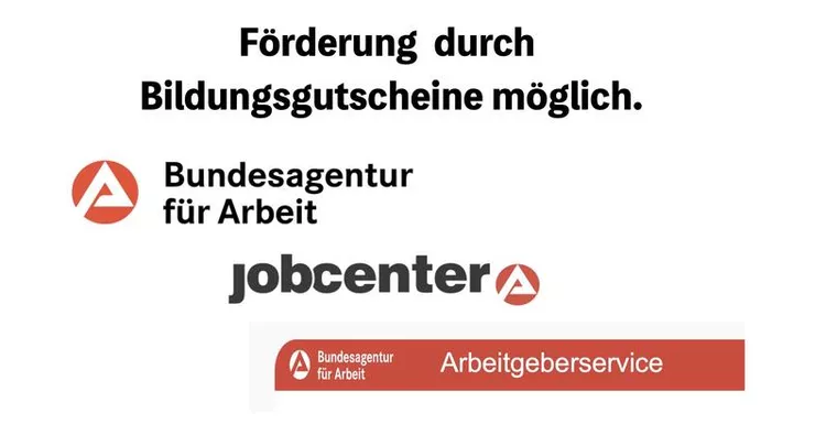 Förderung durch Bildungsgutscheine möglich. Bundesagentur für Arbeit | Jobcenter